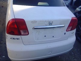2001 HONDA CIVIC, WHITE, EX, 1.7L, VTEC, AT.  A25055